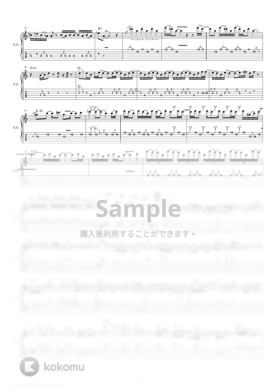 JEFF BECK - Scatterbrain (ギタースコア・コード付き) エレクトリック