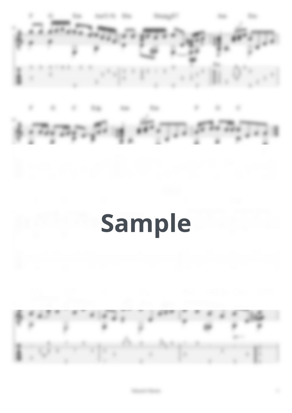 菅田将暉 - 虹 (ソロギター用TAB譜) by 仲内拓磨
