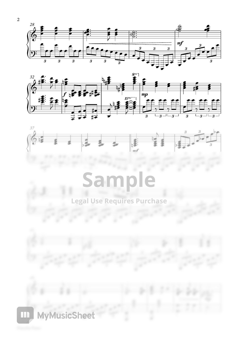 Christmas Song - SILENT NIGHT (Piano Sheet) by Pianella Piano