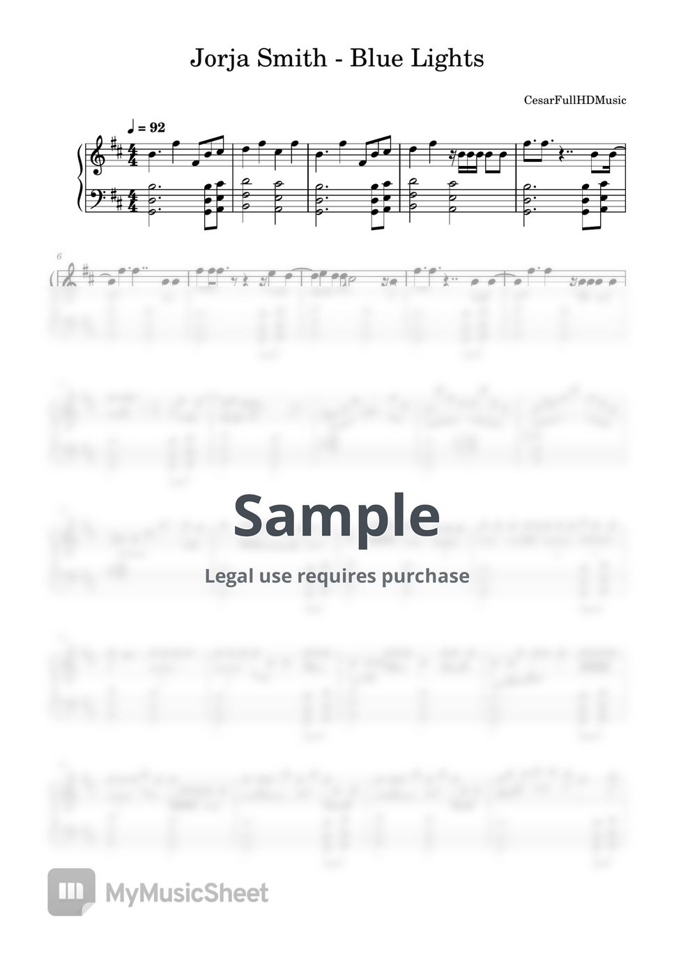 Jorja Smith Blue Lights Sheets