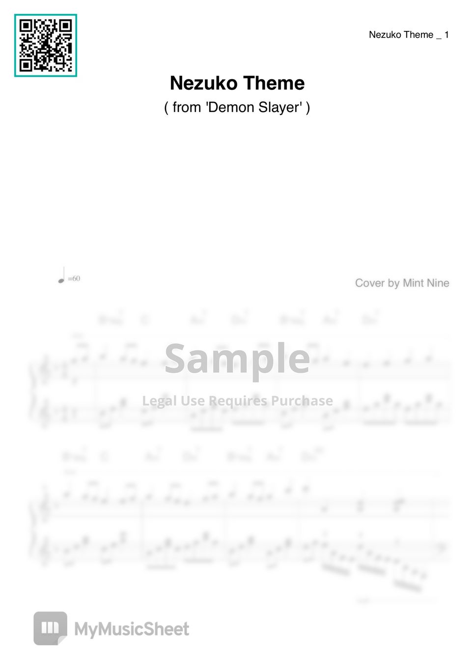 Demon Slayer OST (귀멸의 칼날 OST) - Nezuko Theme (네즈코 테마곡) by Mint Nine