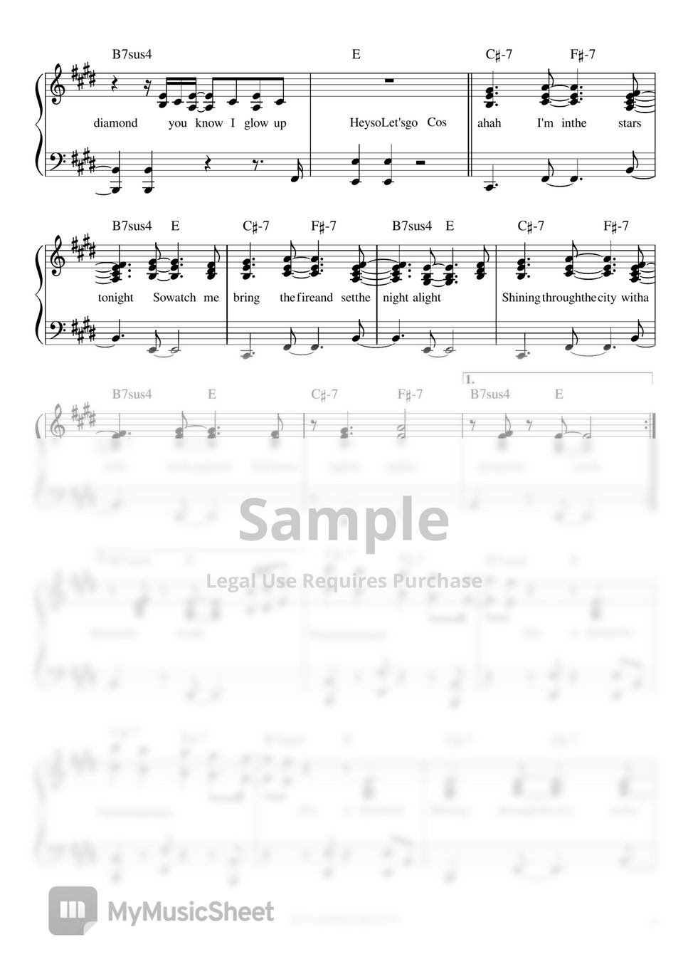 BTS - Dynamite (Music sheet+mp3) by pianojeongryujang