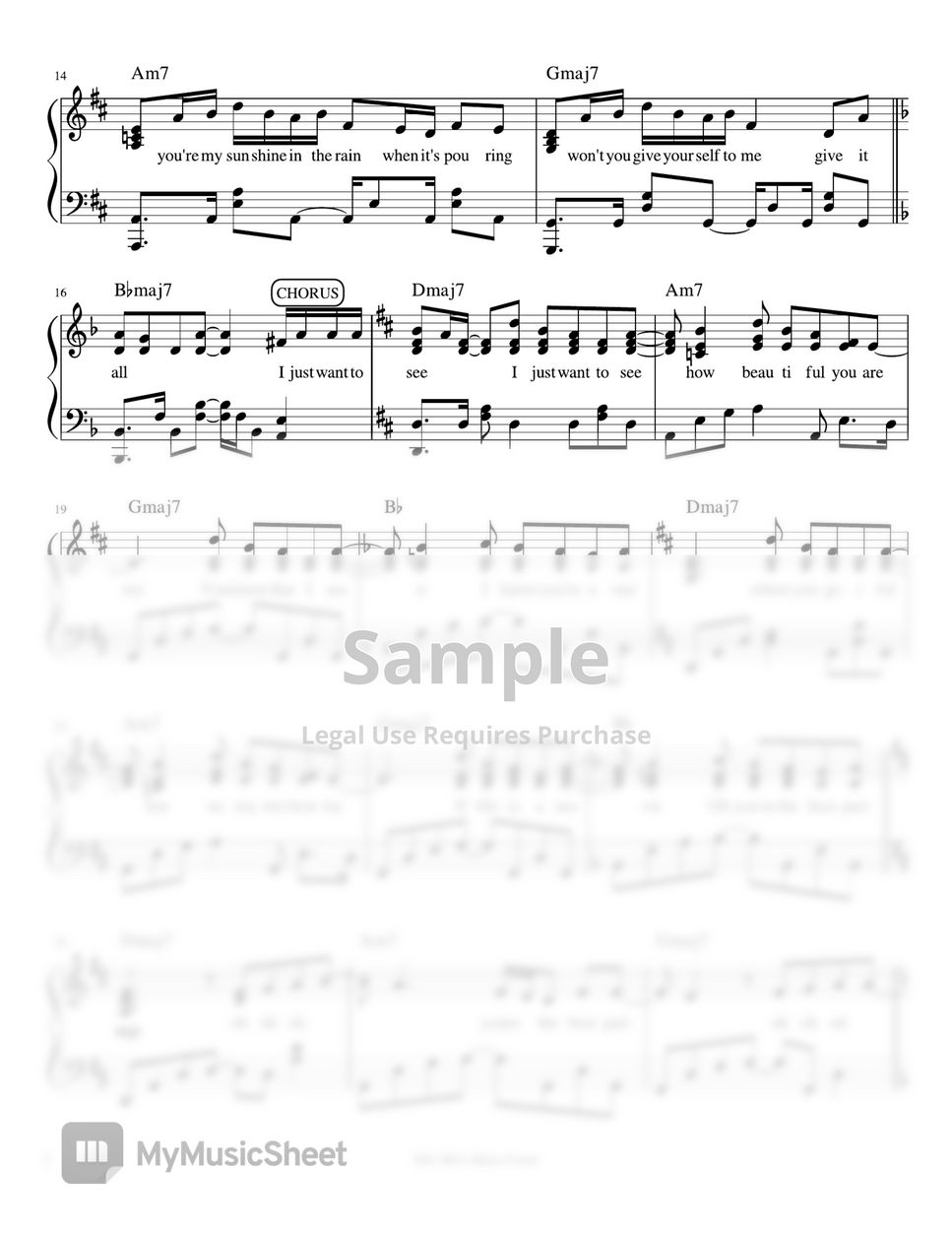 Daniel Caesar & H.E.R. - Best Part (piano sheet music) by Mel's Music Corner