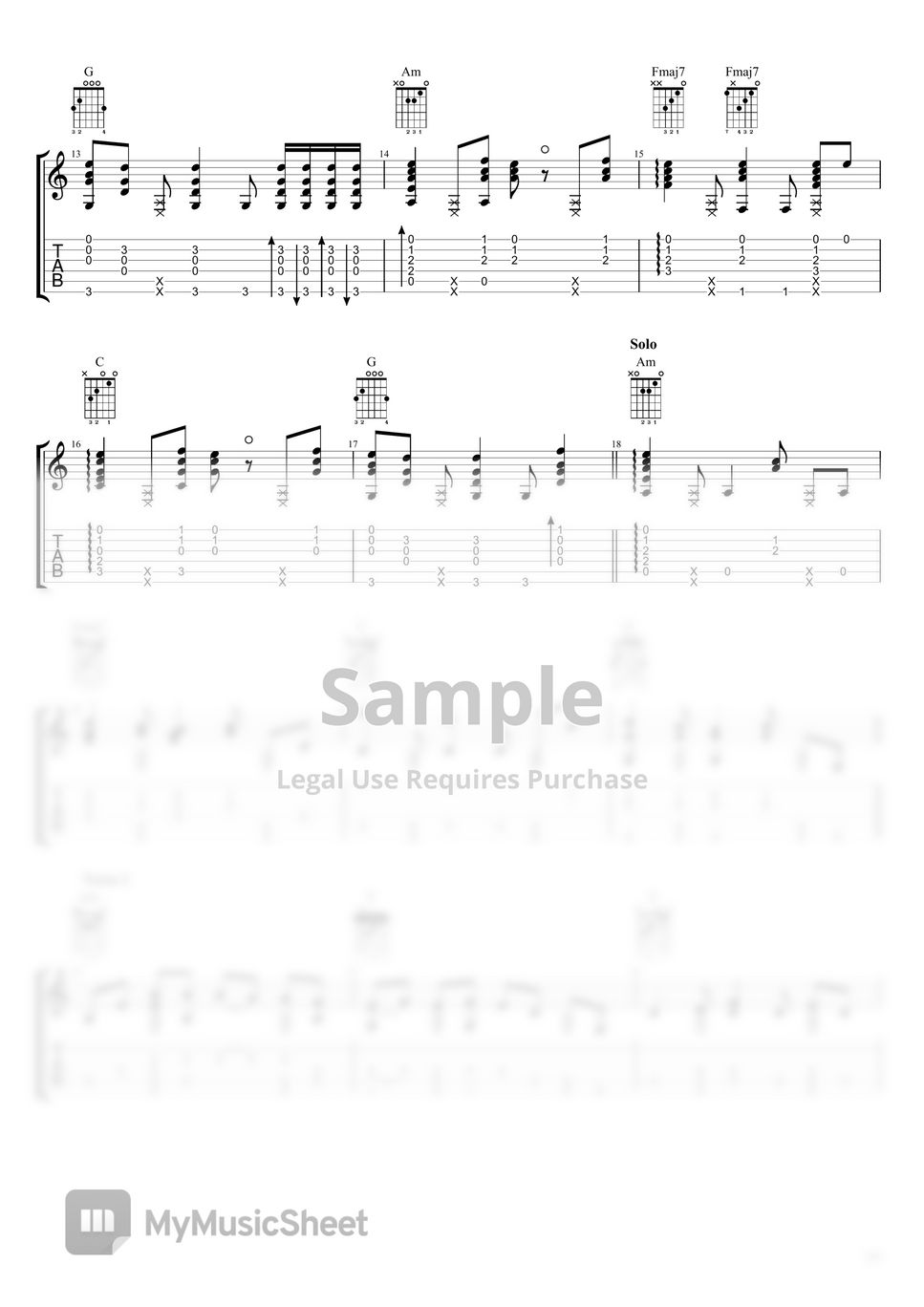 Linkin Park Fingerstyle Guitar Crawling Sheets by Acoustic