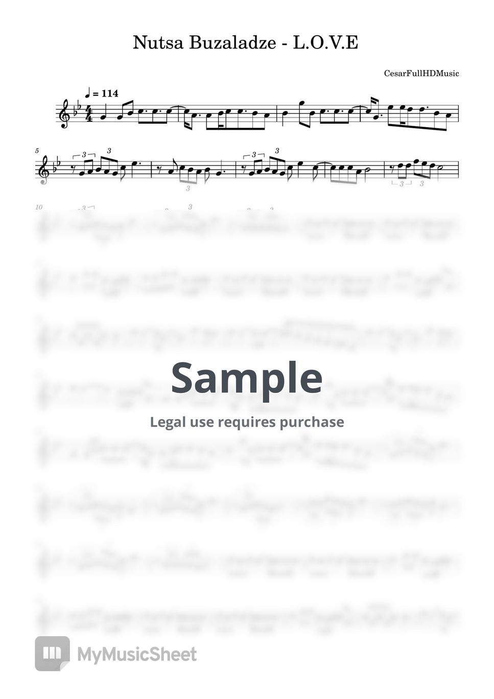 Nutsa Buzaladze L.O.V.E Sheets