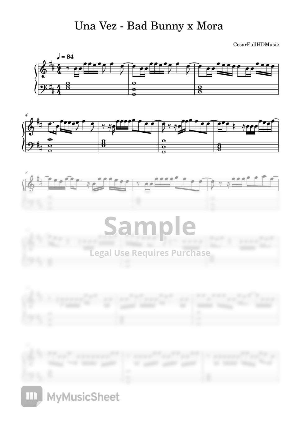 Bad Bunny x Mora Una Vez Sheets
