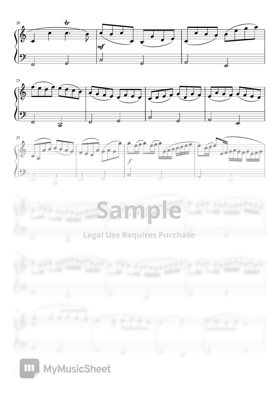 J. Pachelbel - Canon (Cdur・pianosolo・beginner) by pfkaori