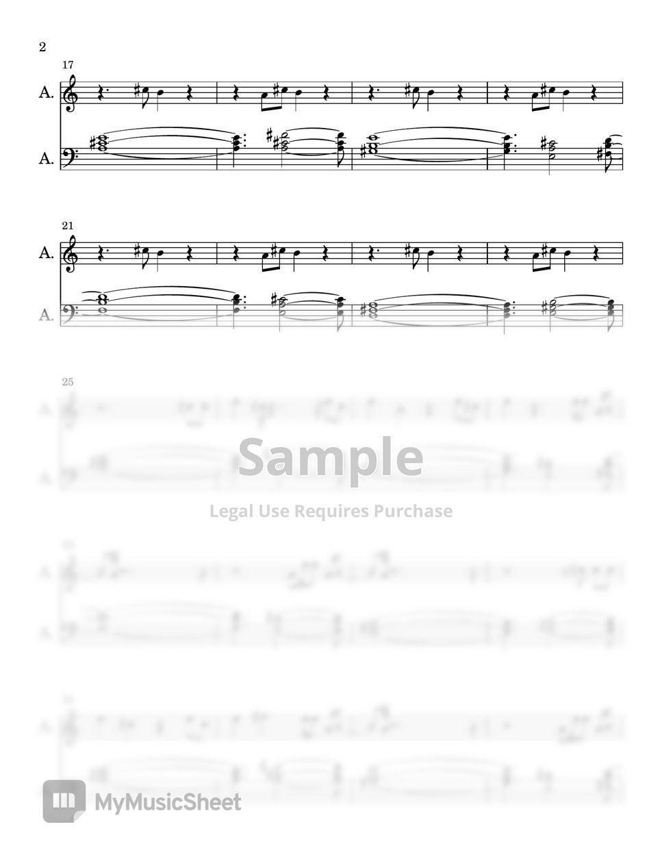 Master KG Sofa Silahlane (PIANO SHEET) Sheets by SA Piano
