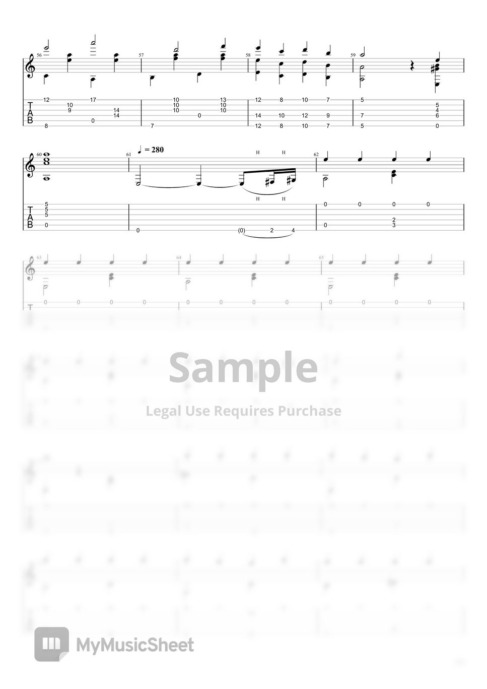 Sheet Music Boss - Rush E 楽譜 by Solacoustic