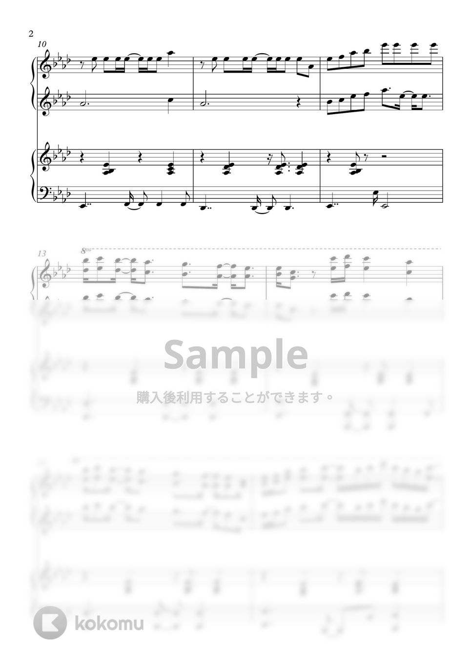 防弾少年団(BTS) - Butter (4hands Version) by SweetPiano