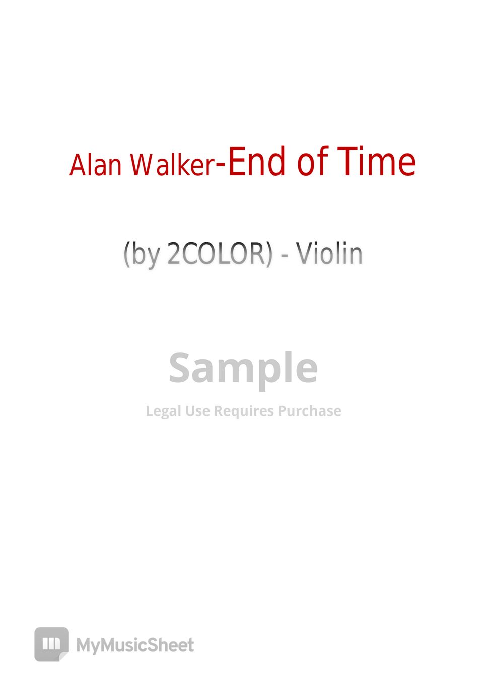 Alan Walker - End of Time by 2COLOR
