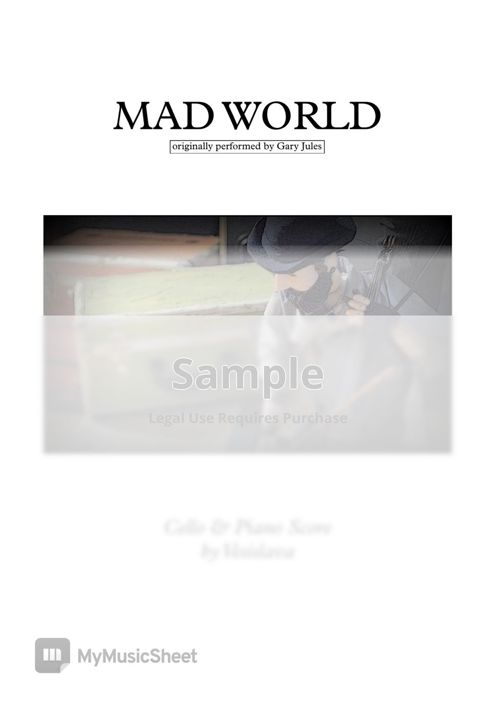 Gary Jules - MAD WORLD + Finger marks (Cello & Piano) by Vesislava