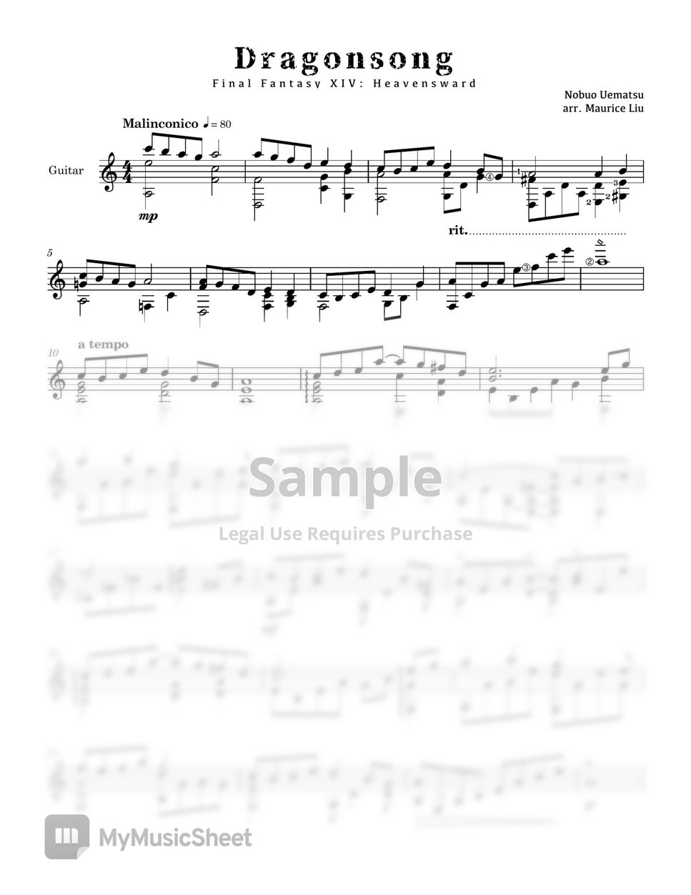 Final Fantasy XIV: Heavensward - Dragonsong (Nobuo Uematsu