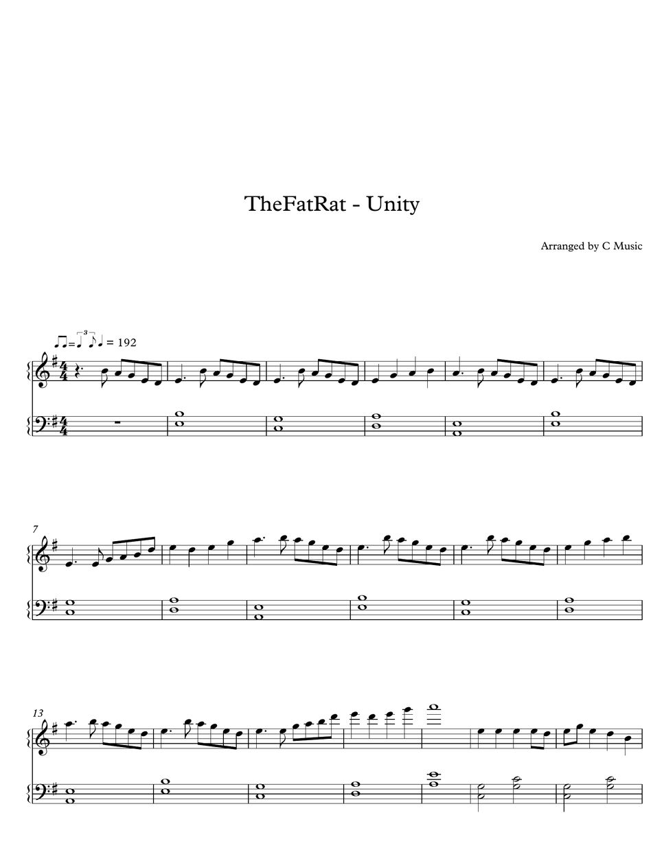 TheFatRat - Unity Sheets by C Music