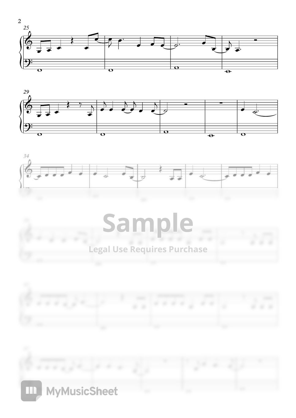 Billie Eilish Your Power (EASY) Partitura by SlowEasyPiano