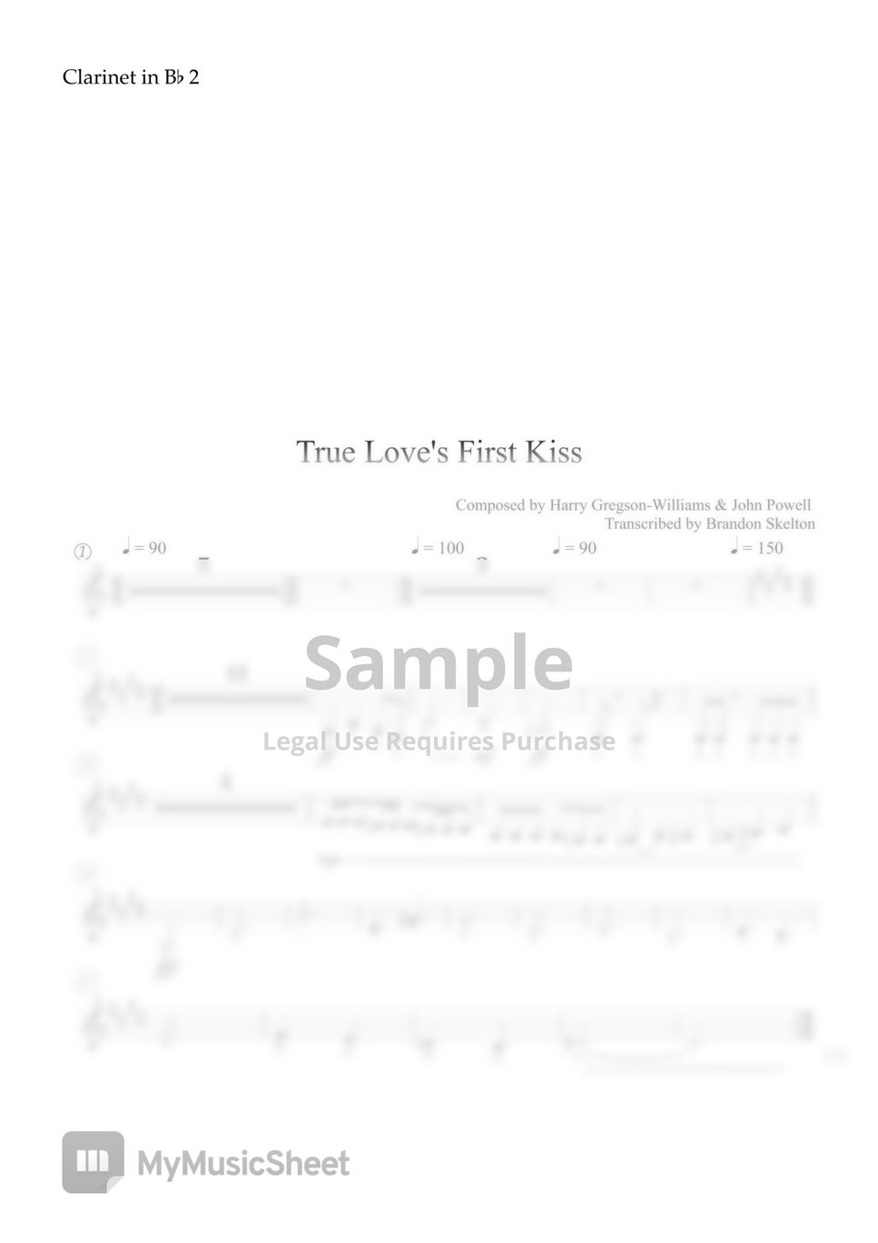 Shrek (True Love's First Kiss) Sheet Music by Harry Gregson-Williams, John  Powell for Solo