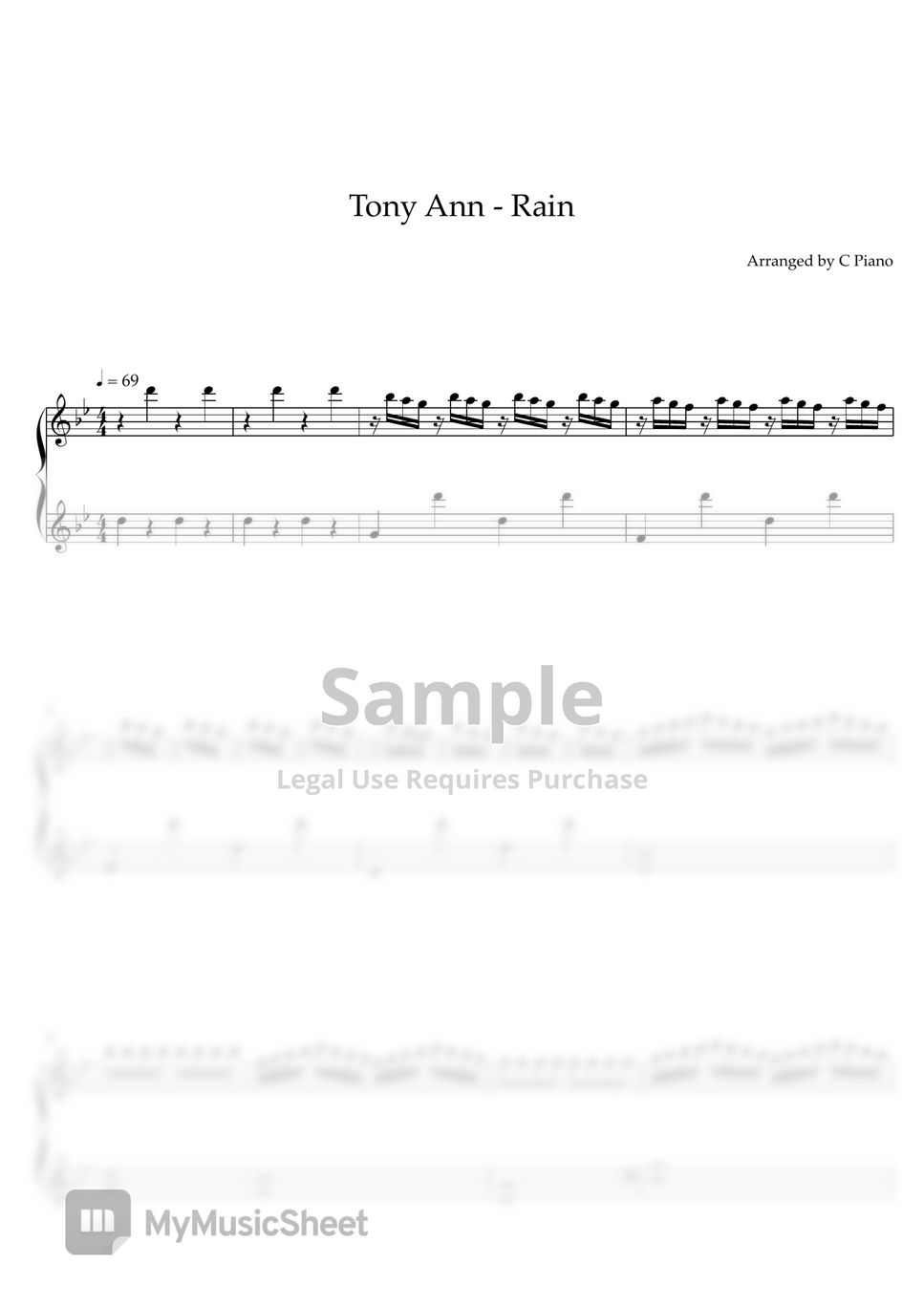 Tony ann ноты