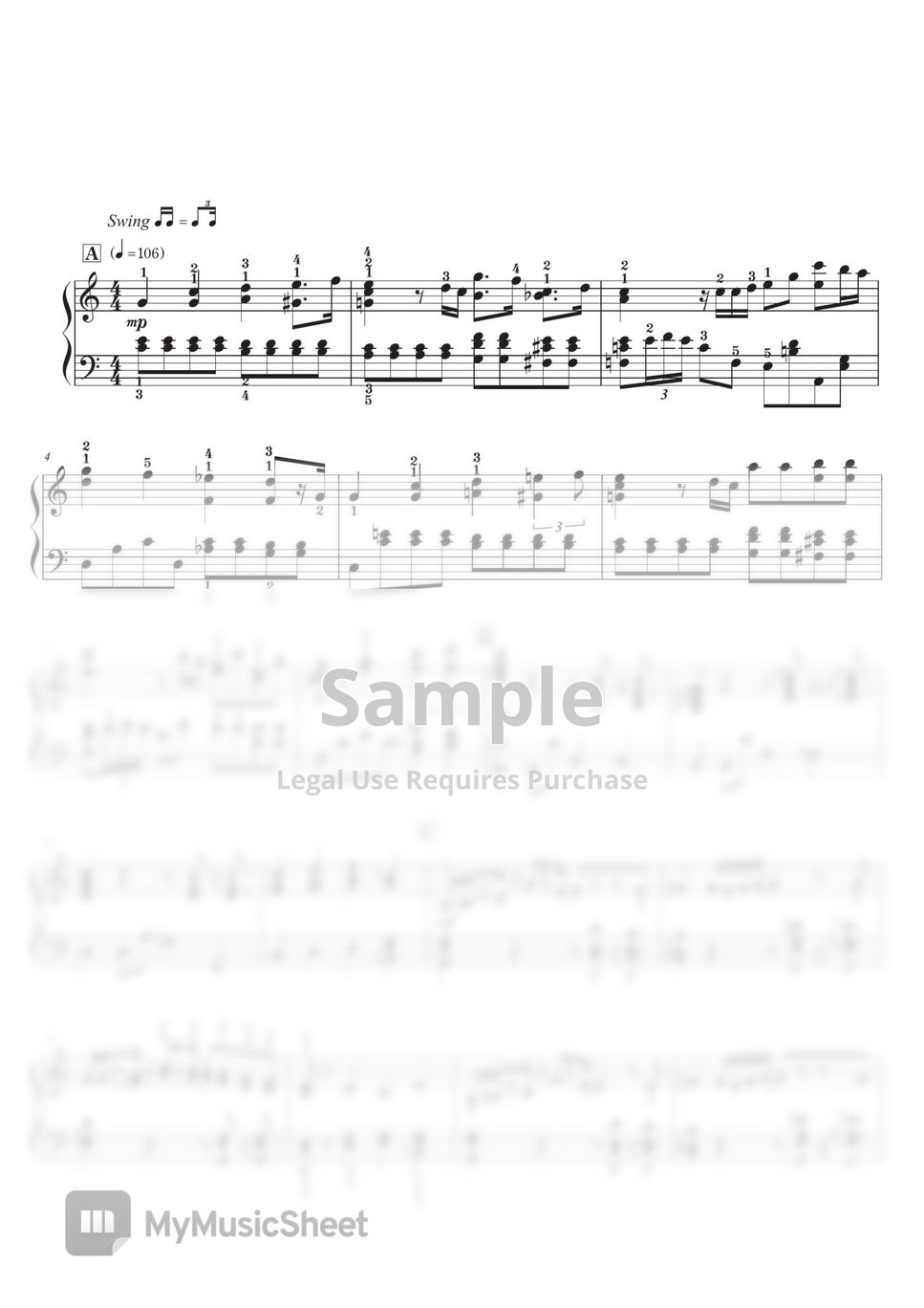 王様ランキング BOY King Gnu/ピアノ中級 Sheets by SugarPM