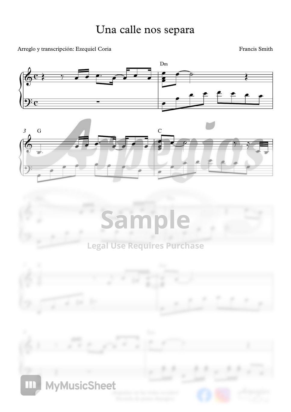 Nestor En Bloque Una Calle Nos Separa Sheets by Ezequiel Coria