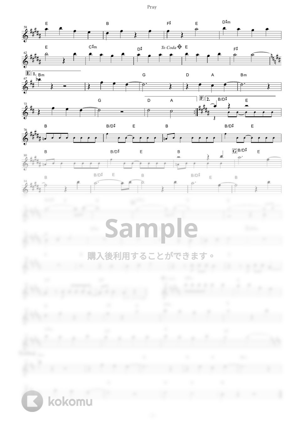 Tommy heavenly6 - Pray (『銀魂』 / in C) by muta-sax