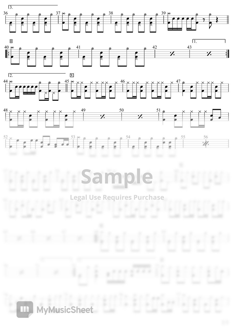 YOASOBI 夜に駆ける(Remixed) (Yoru Ni Kakeru/Racing Into The Night) (Drum