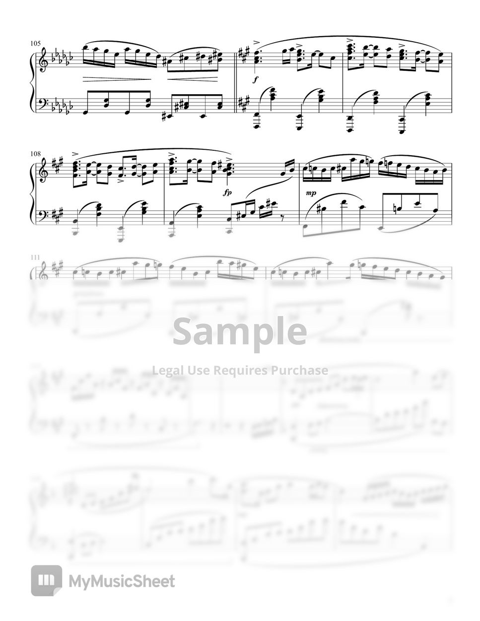 デザイアドライブ - ZUN Sheet Music for Piano (Solo