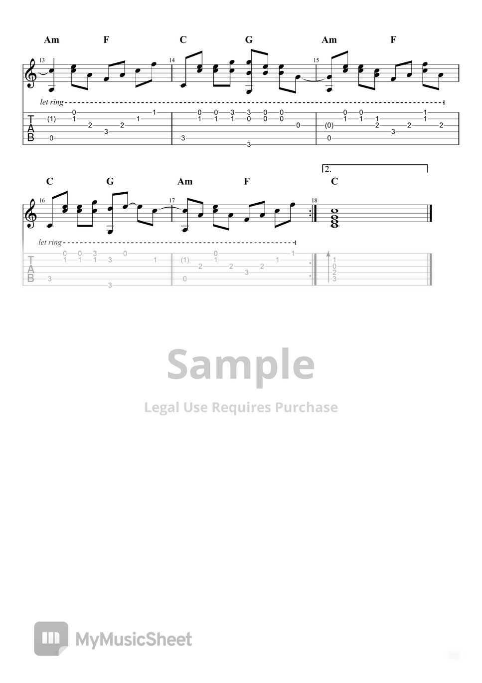 bob-marley-no-woman-no-cry-fingerstyle-guitar-sheets-by