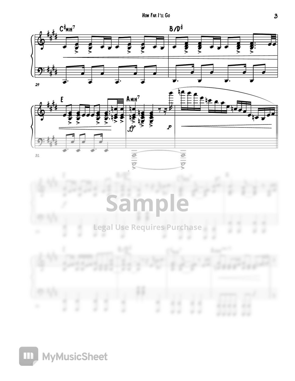 How Far I'll Go (from Disney's "Moana")