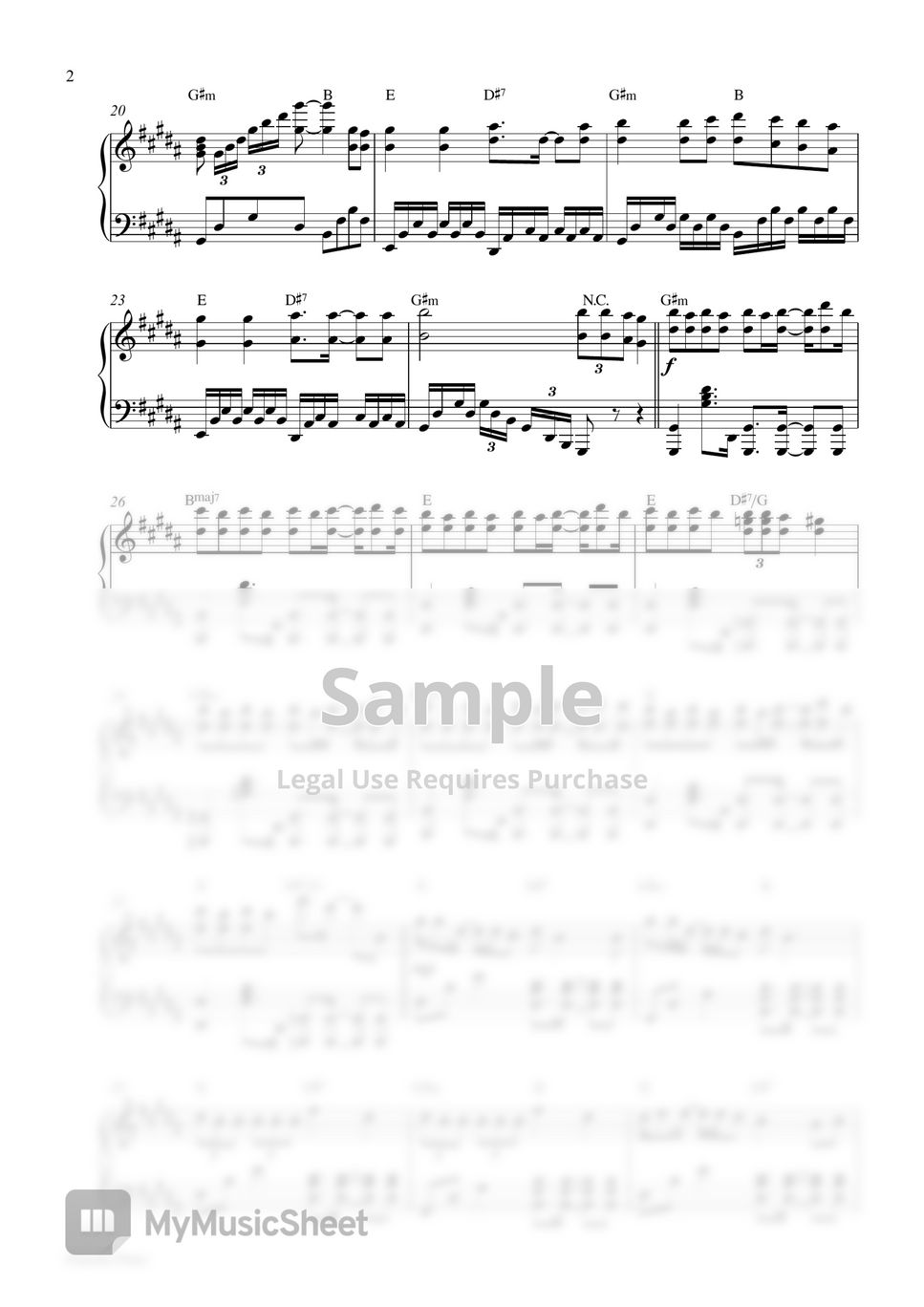Jisoo - All Eyes On Me (Piano Sheet) Sheets by Pianella Piano