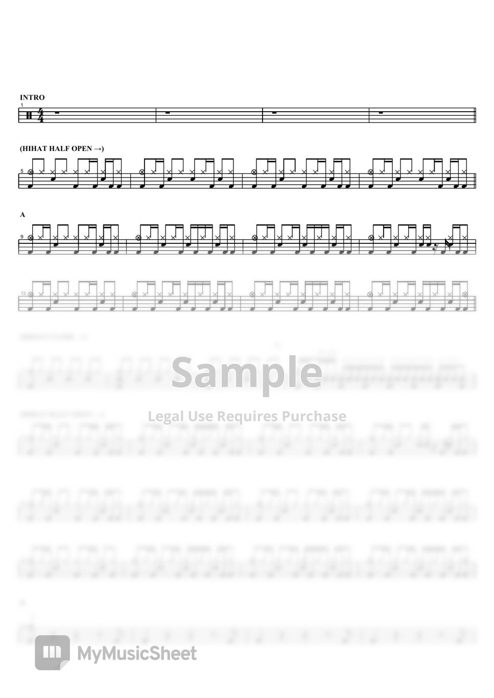 Black Sabbath nib 악보 by COPYDRUM