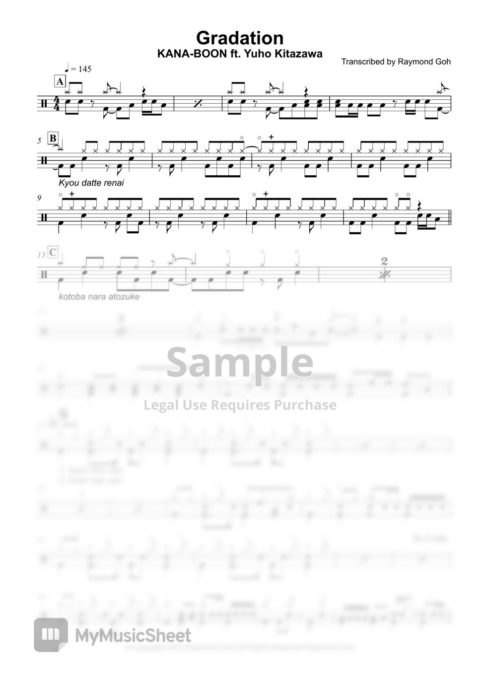 KANABOON ft. Yuho Kitazawa Gradation (My Love Story with Yamadakun