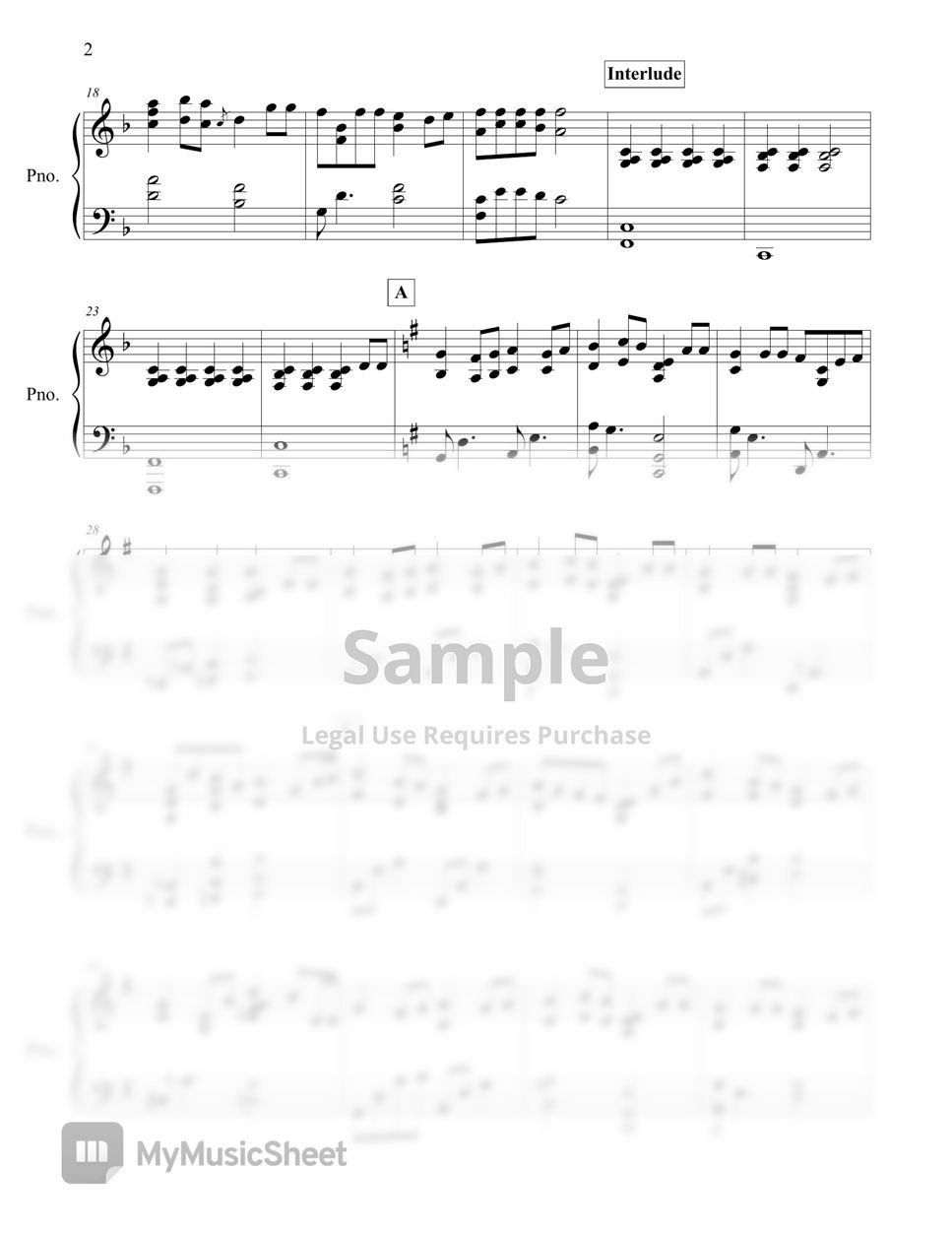 Henry Clay Work My Grandfather's Clock Sheets by Keunyoung Song