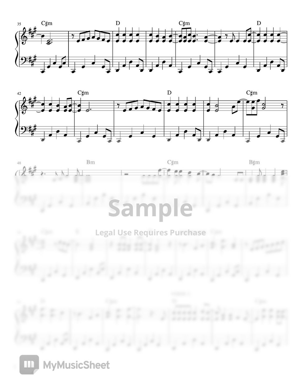 Magnus Haven - Imahe (piano sheet music) by Mel's Music Corner