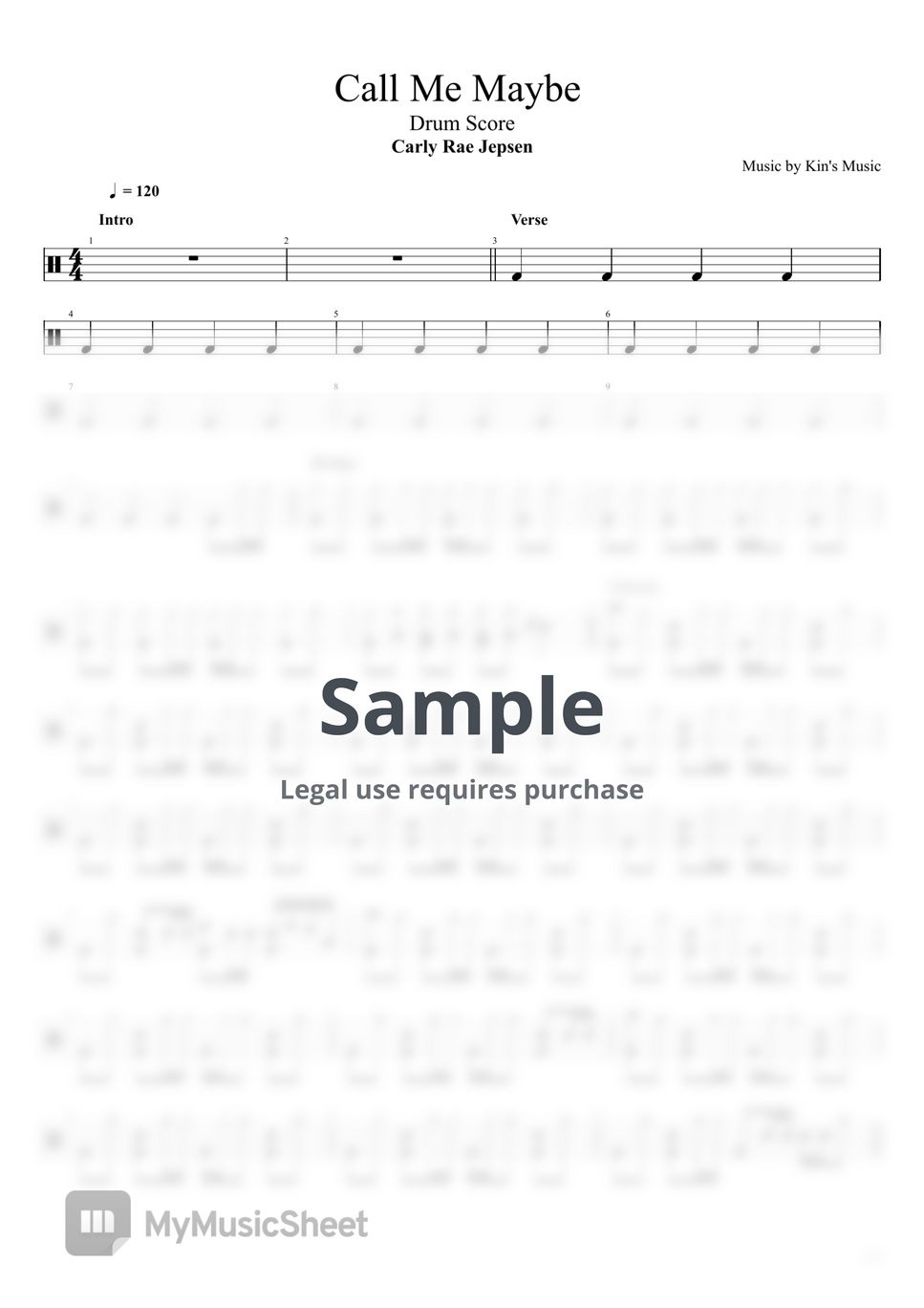 carly-rae-jepsen-call-me-maybe-sheets-by-kin-s-music