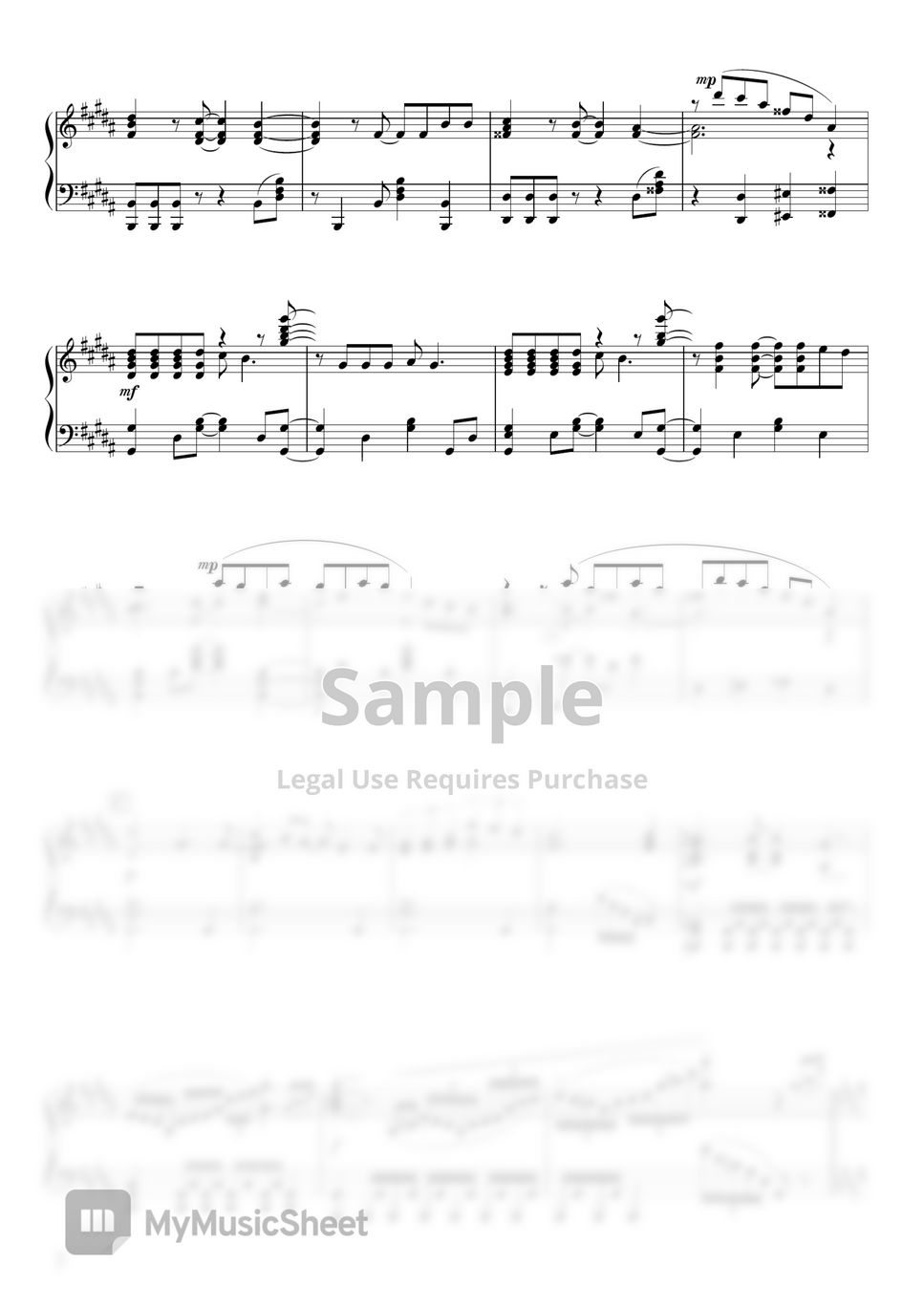 Traitor's Requiem - Jojo's Bizarre Adventure OP 9 Sheet music for Piano  (Solo)