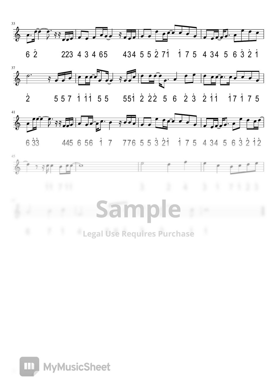 胡夏- 那些年拇指琴乐谱PDF | Y Kalimba | mymusic5