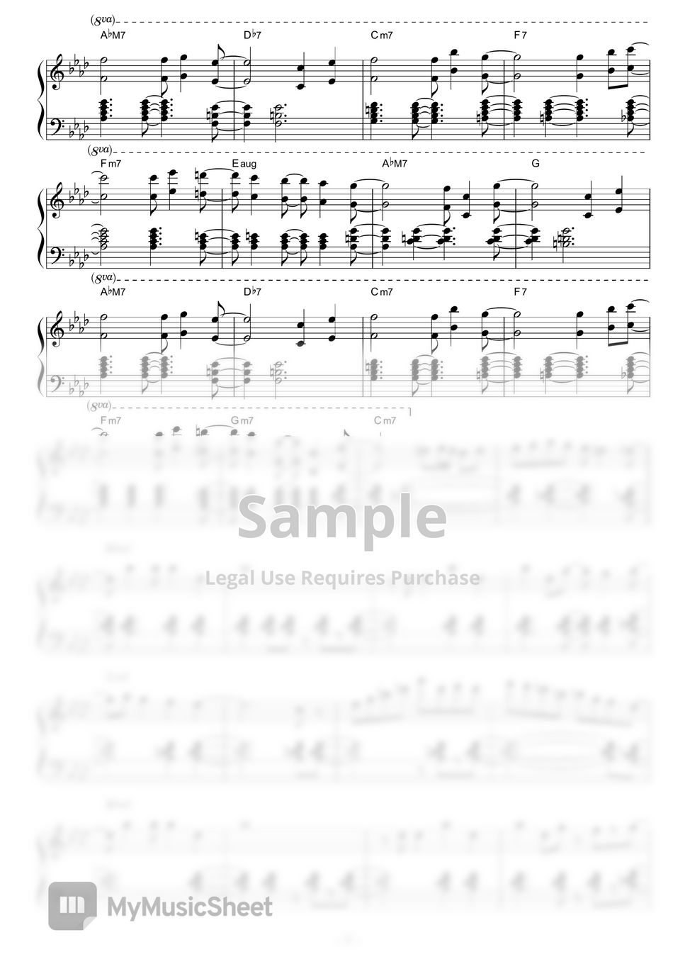 久石譲 - 風のとおり道 (となりのトトロより(Jazz ver.)) by piano*score