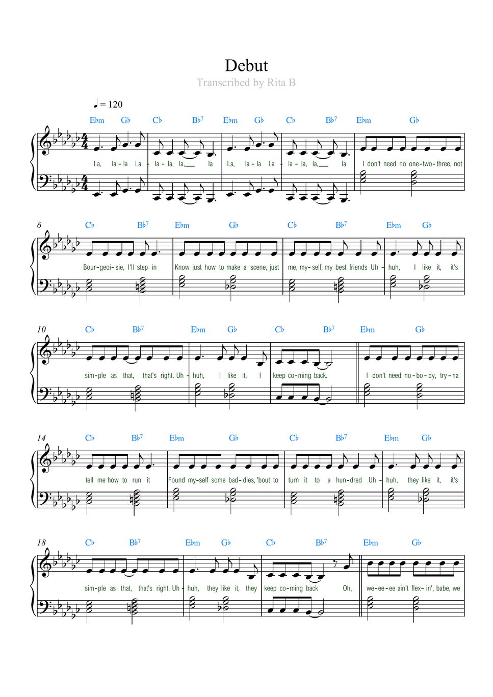 Katseye - Debut (Easy accurate version with lyrics and
