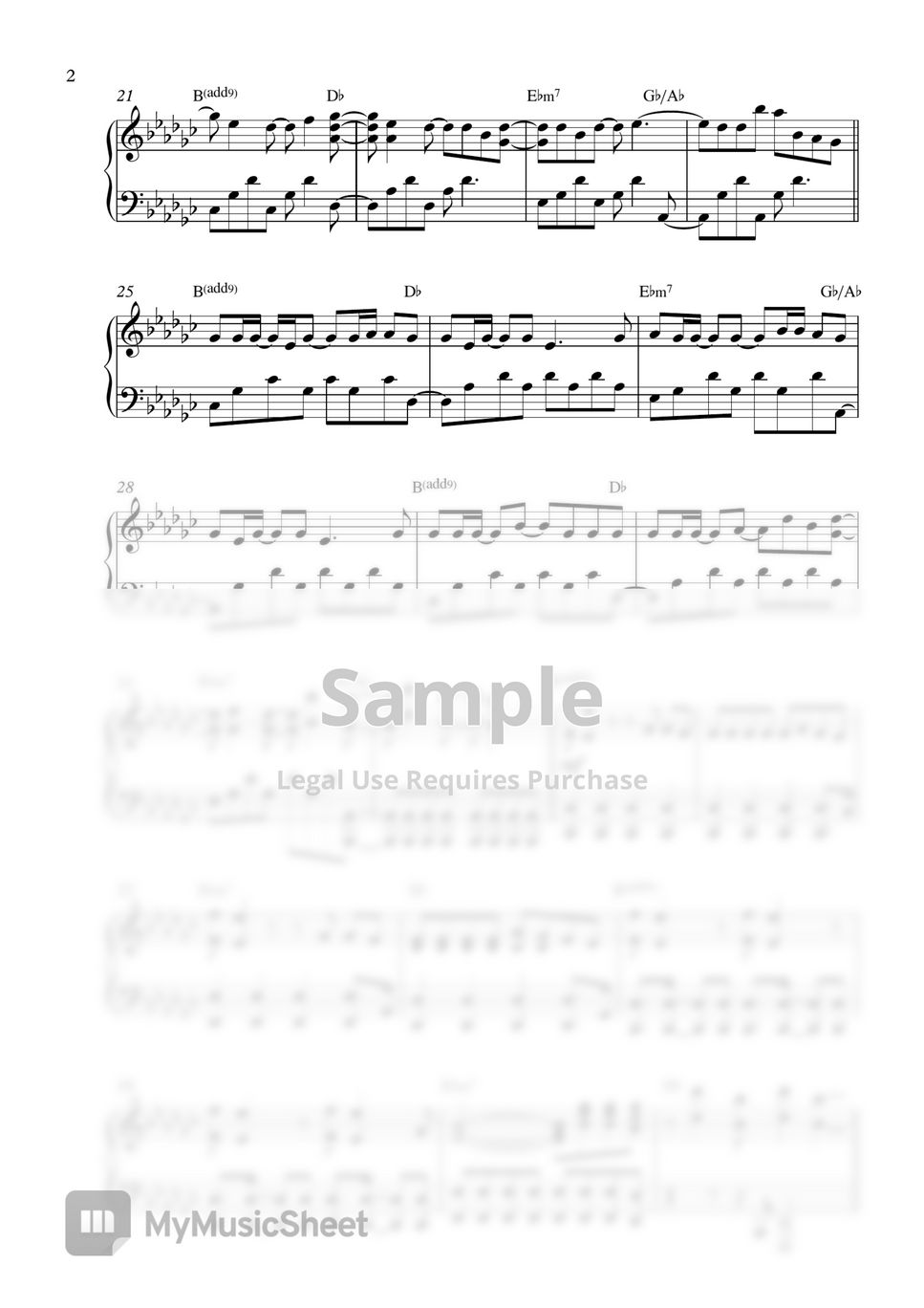 BTS - Stay (Piano Sheet) by Pianella Piano