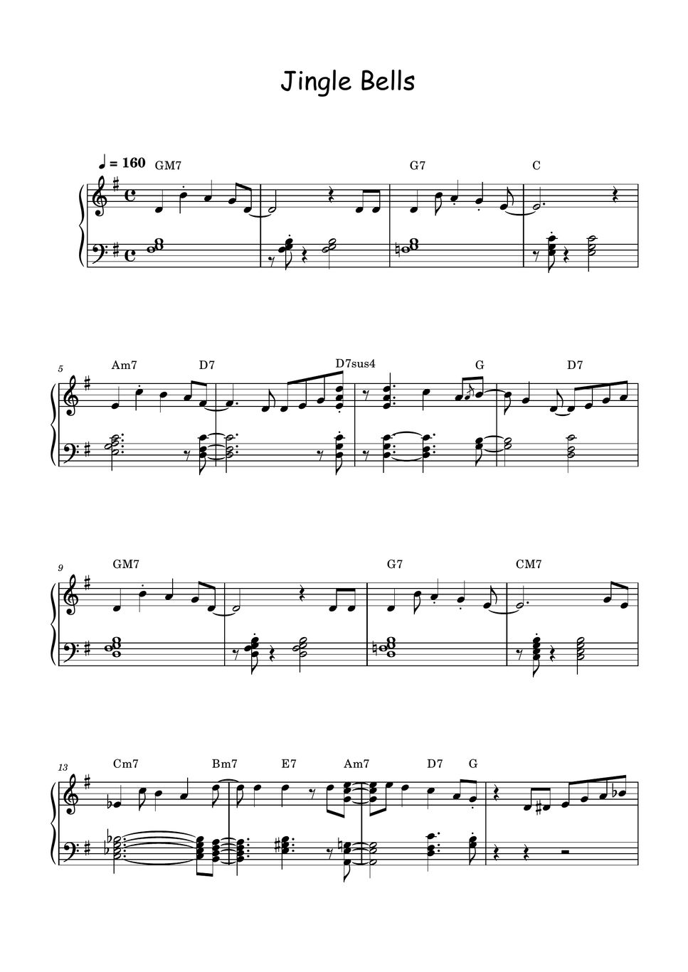 James Lord Pierpont jingle bells Easy Jazz version 曲谱 by Mint Cherry