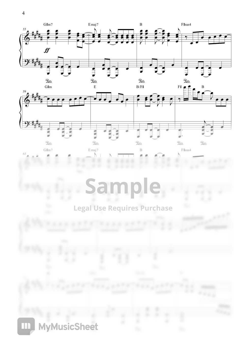 RADWIMPS - Zenzenzense (前前前世) ピアノ楽譜PDF | CANACANA faimly