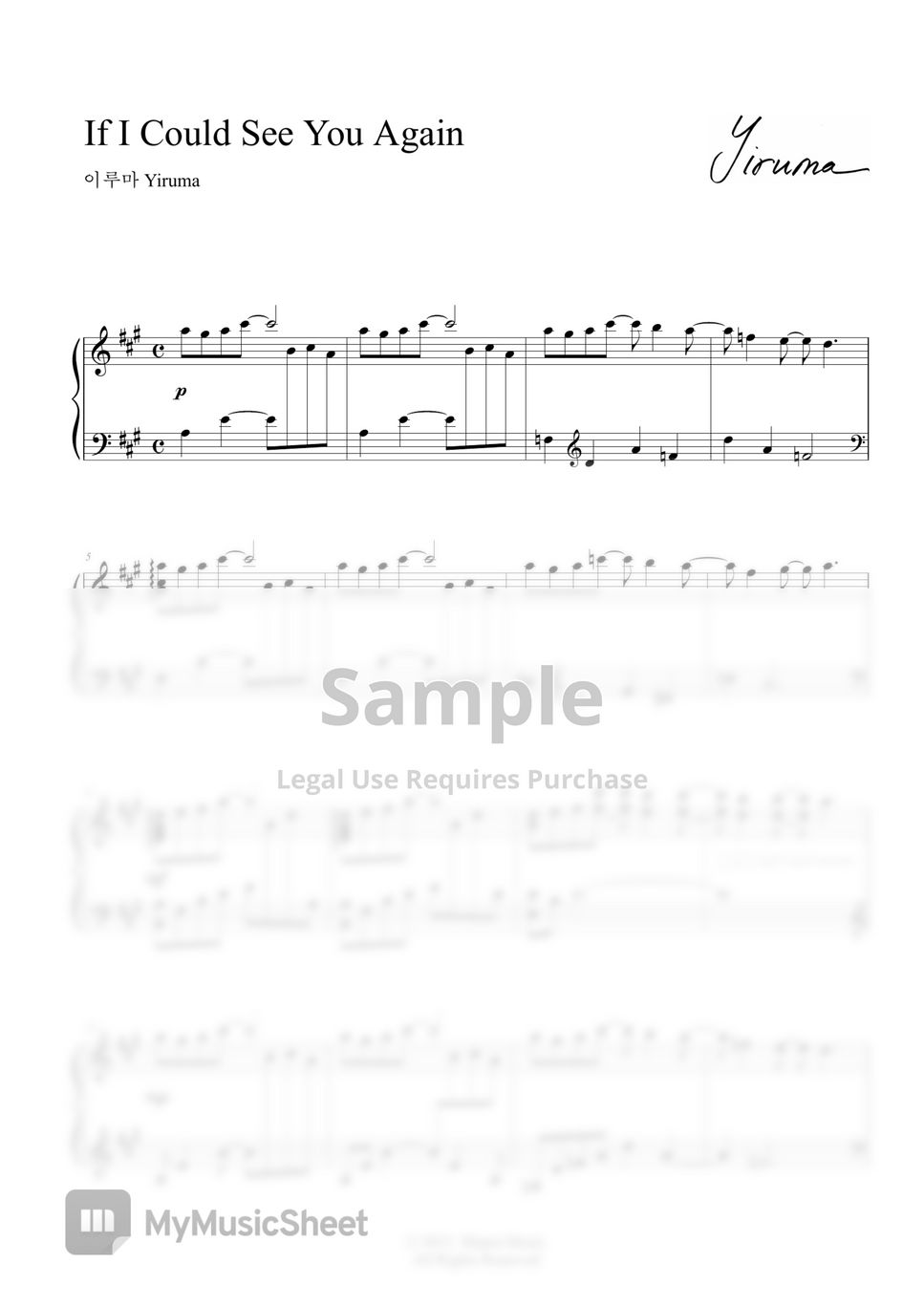 yiruma-if-i-could-see-you-again-sheets