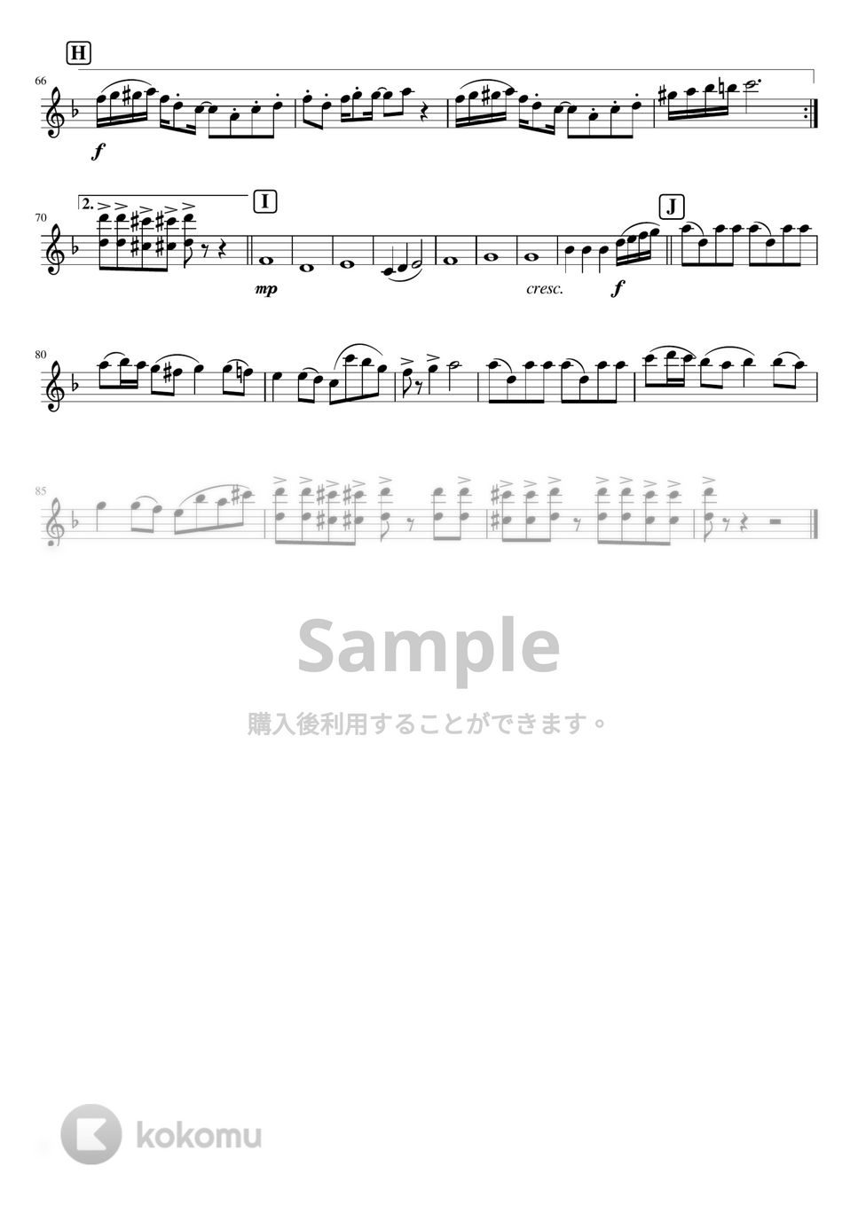 おジャ魔女どれみ - おジャ魔女カーニバル!! (吹奏楽少人数クラリネット１) by orinpia music