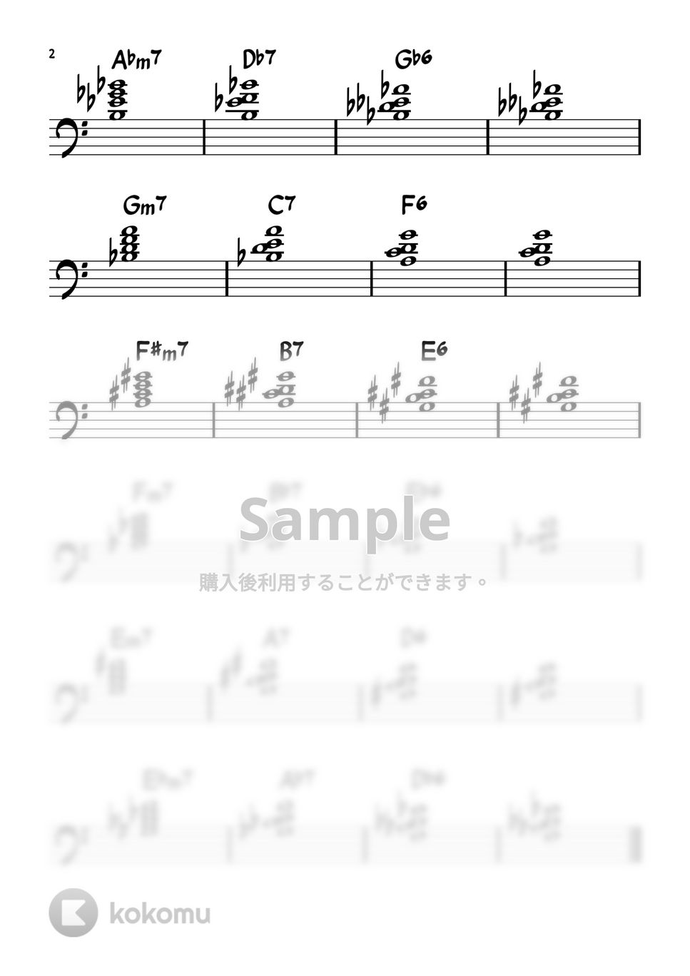 shimarinmarket - major 2-5-1 ①3579 half tone↓exercise (for the left hand practice)
