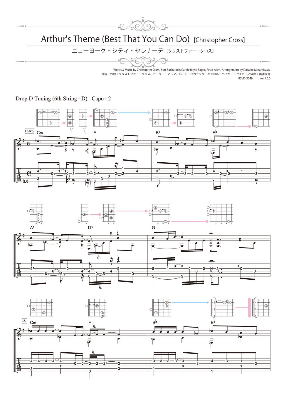 Christopher Cross - Arthur's Theme [Best That You Can Do] (Solo Guitar) by Daisuke Minamizawa