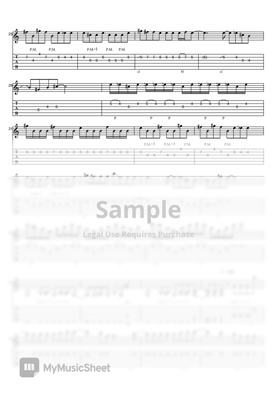 kikori-anison-guitar-medley-tab-1-staff-by-kikori