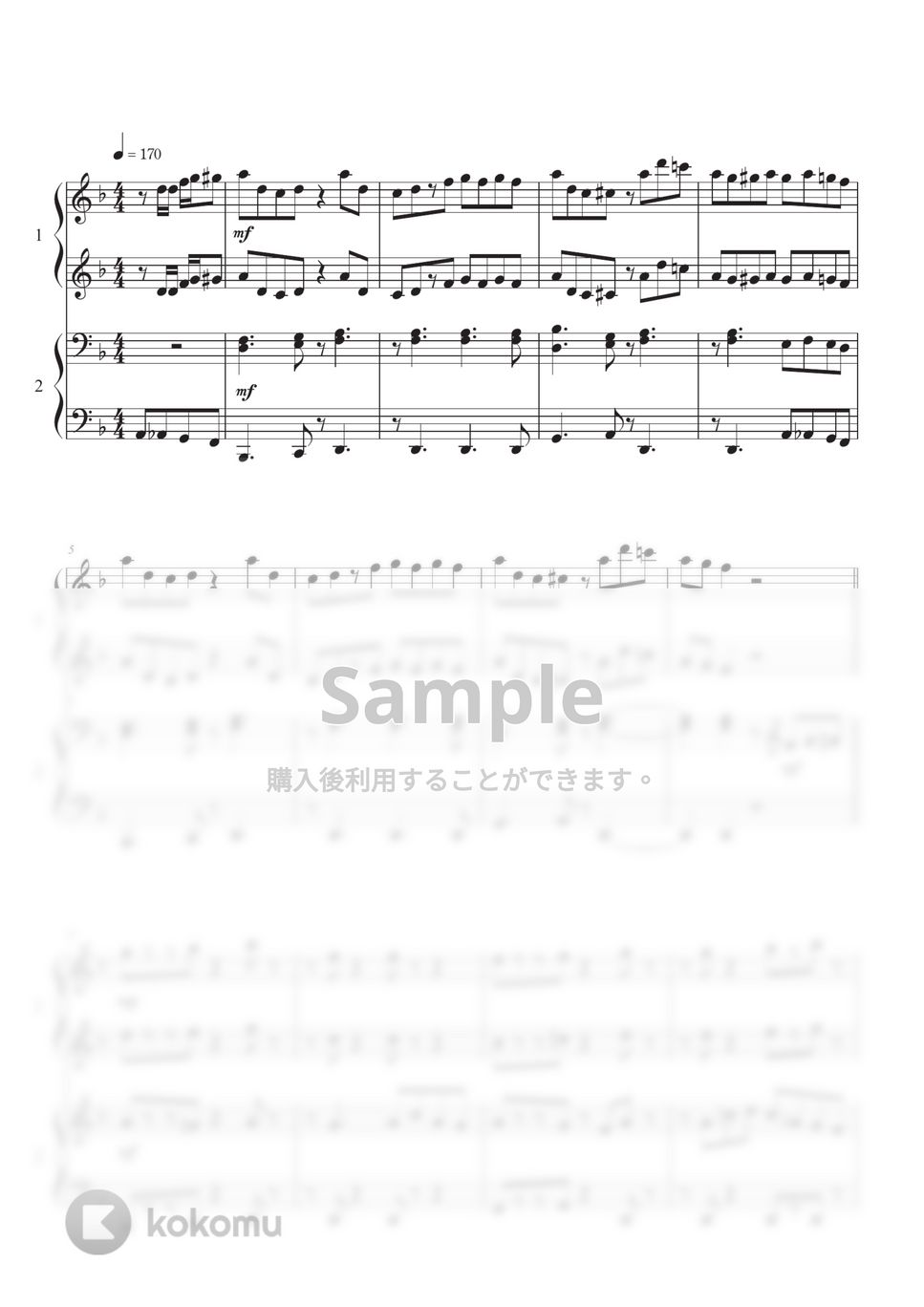 Chinozo - グッバイ宣言 (ピアノ連弾) by 入江しほり