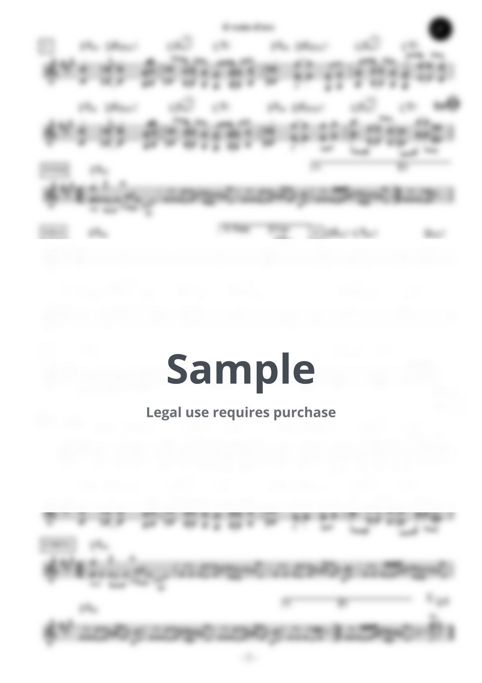 菅野 祐悟 【ホルン(ソロ譜あり)】il vento d'oro (Key=Bm) inF／イルヴェントドーロ／アニメ『ジョジョの奇妙な冒険 黄金の風』より／アニメ・スタンダード