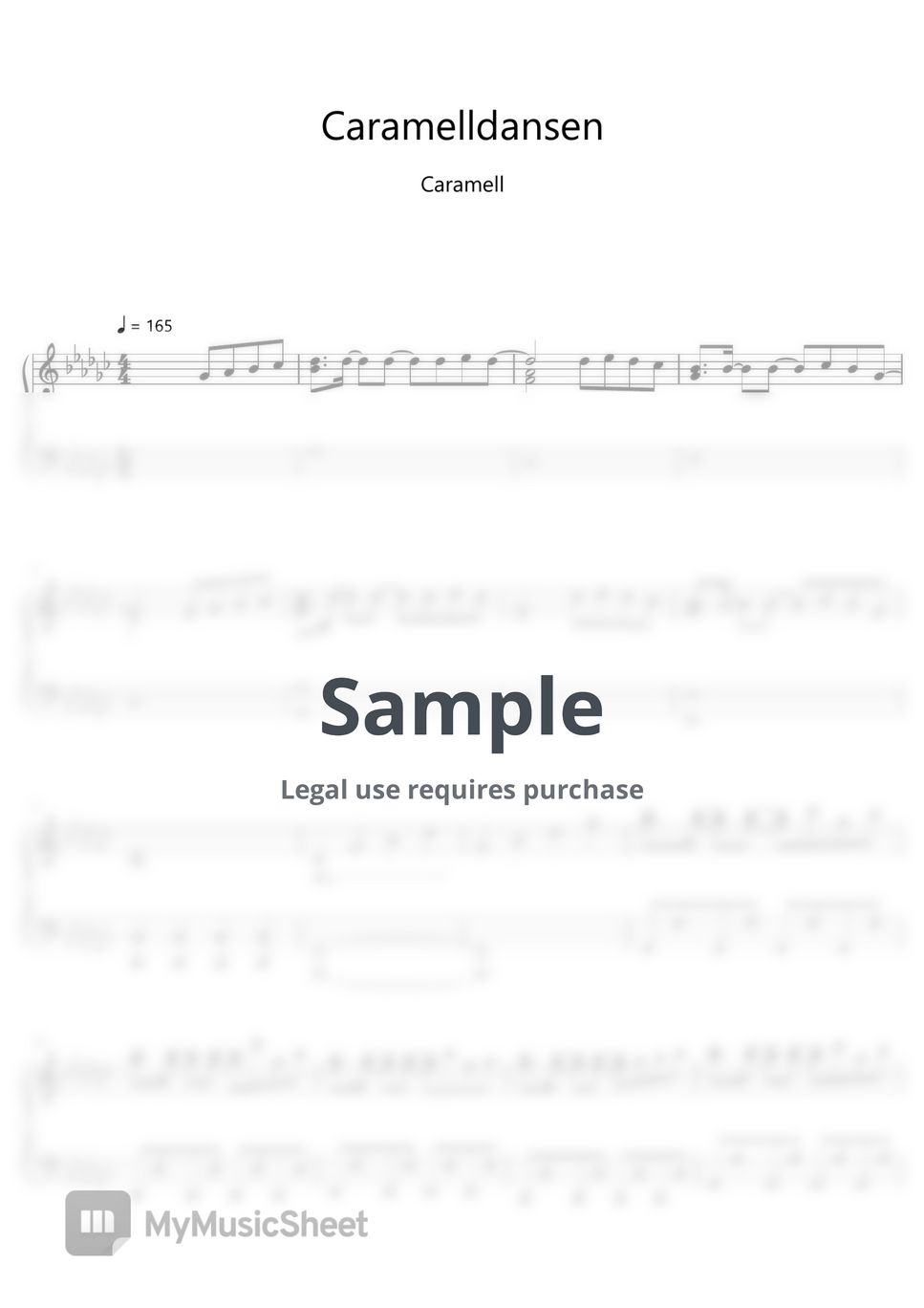 Caramell Caramelldansen (Sheet Music, MIDI,) Sheets by sayu