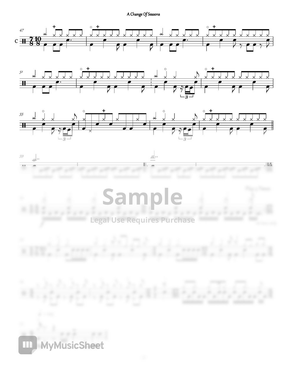 Dream Theater - A Change of Seasons 楽譜 by Evan Aria Serenity